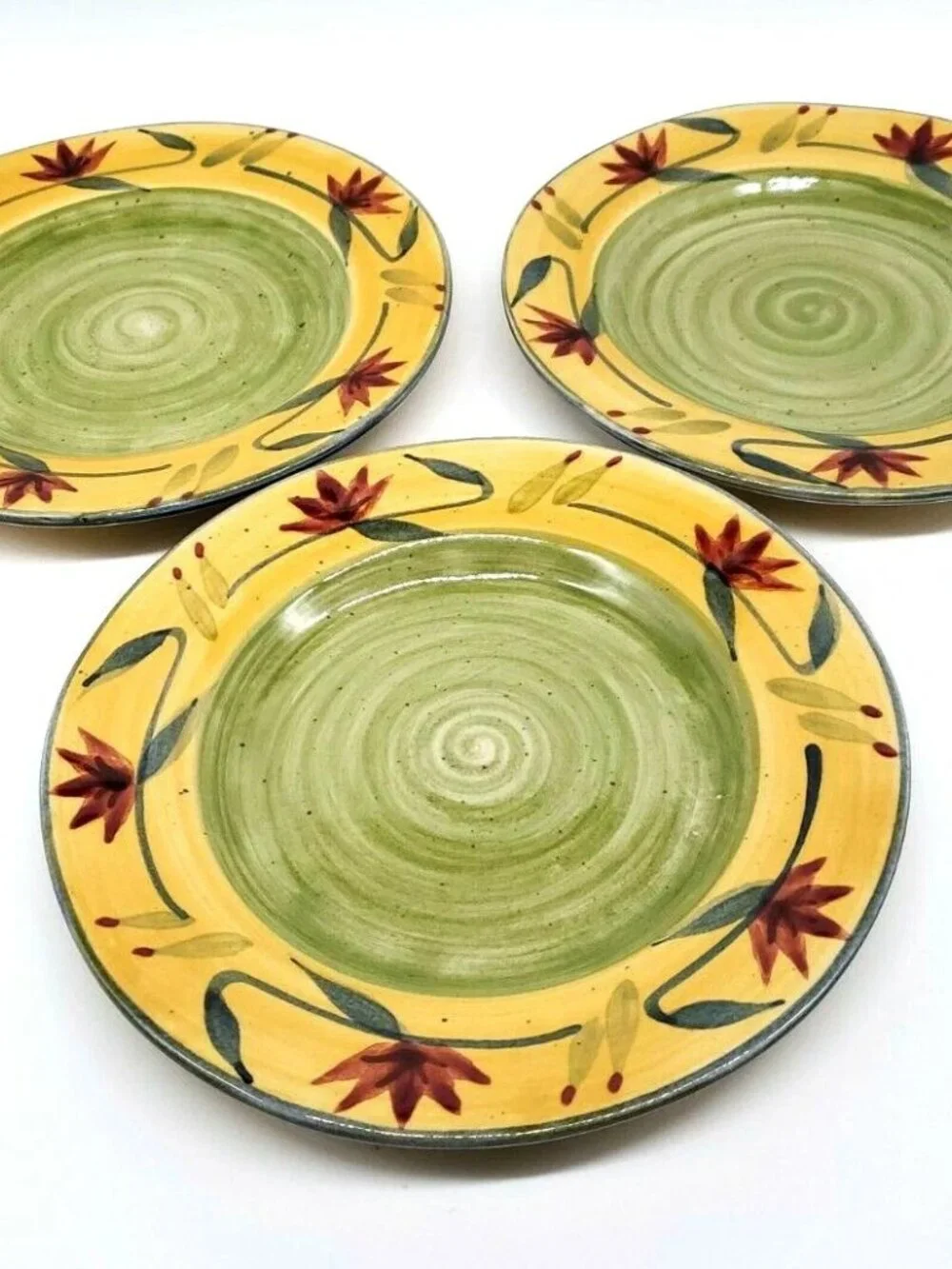 Pier 1 Hand Painted (Elizabeth) Salad Plates 8.25